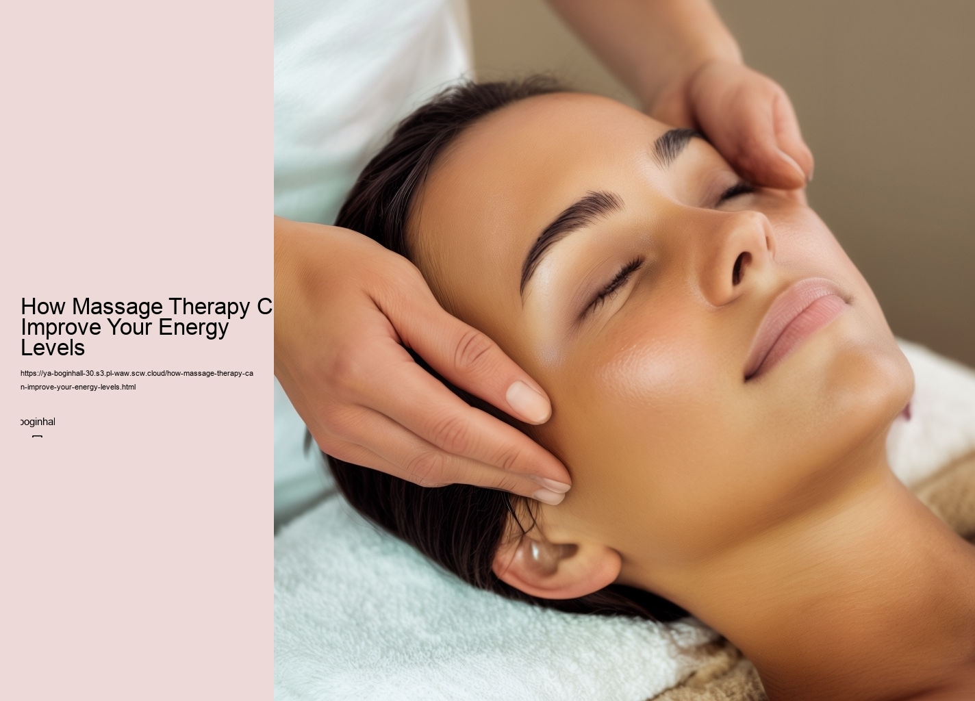 How Massage Therapy Can Improve Your Energy Levels