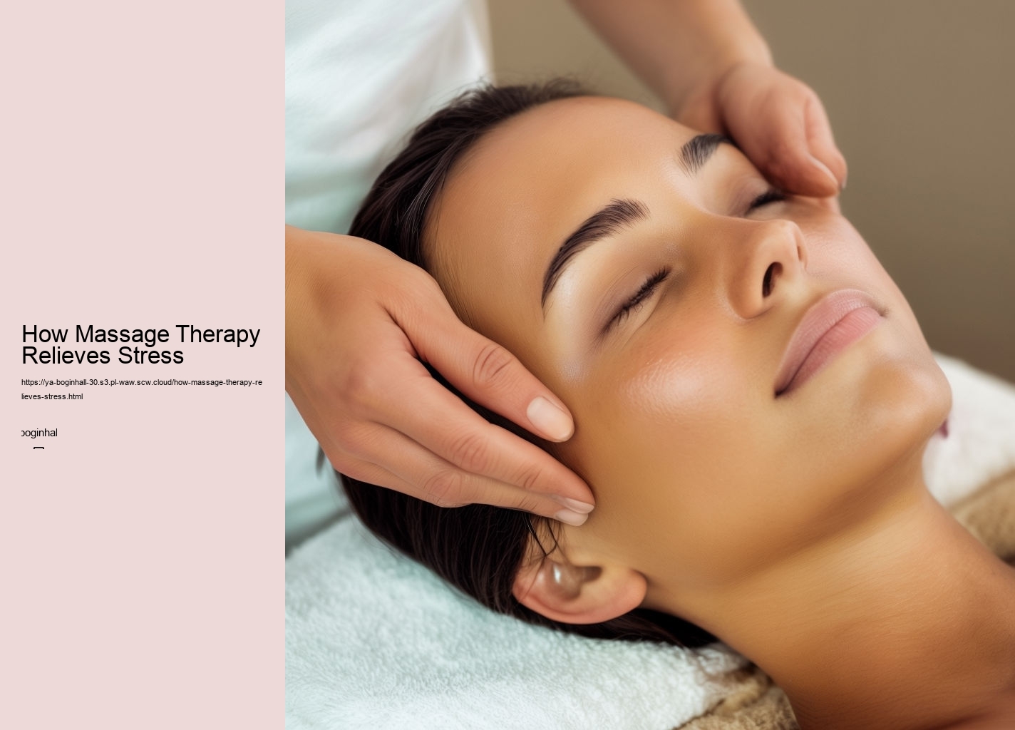 How Massage Therapy Relieves Stress