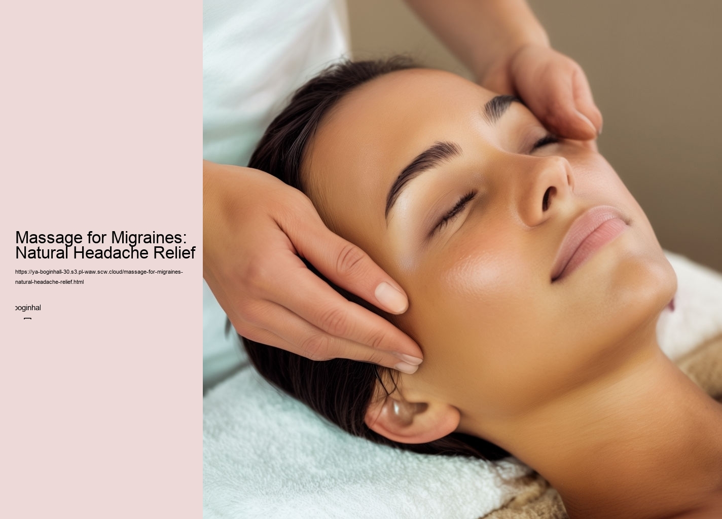 Massage for Migraines: Natural Headache Relief